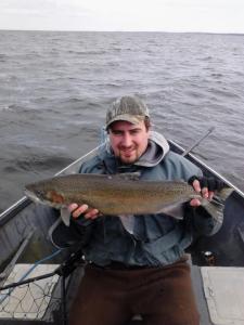 A nice bonus when fishing Lake Ontario for Brown Trout.